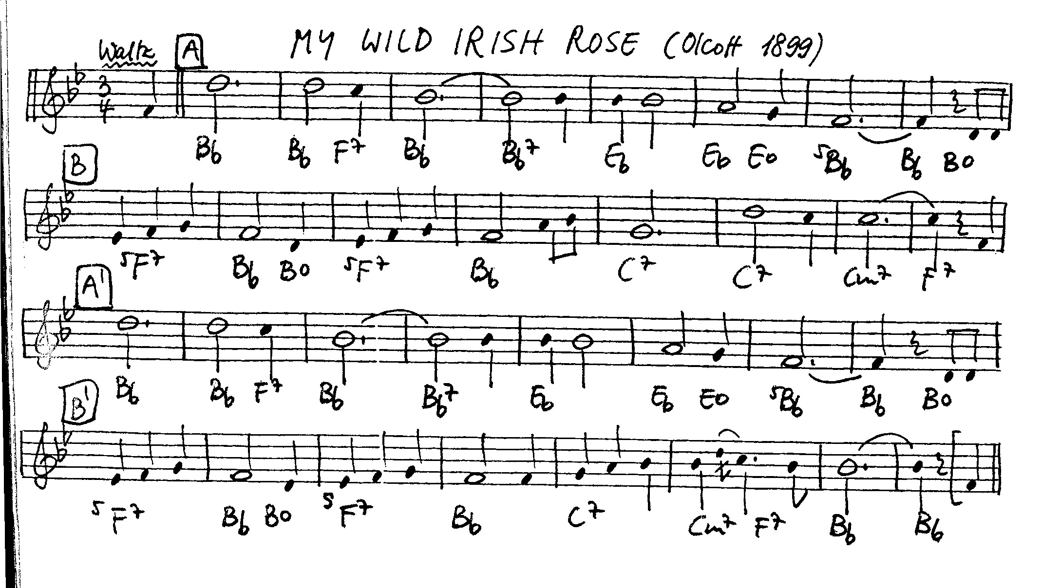 my wild irish rose leadsheet – book us for your next 20s or gatsby event